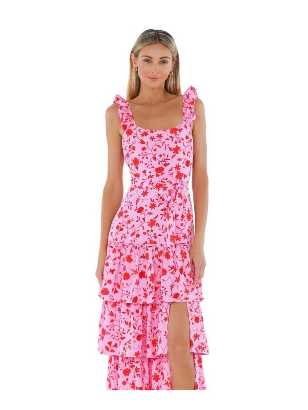 LIKELY Charlotte Dress in Red & Pink Multi NWT SZ 00